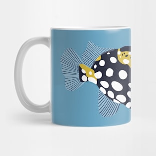 Clown trigger fish illustration Mug